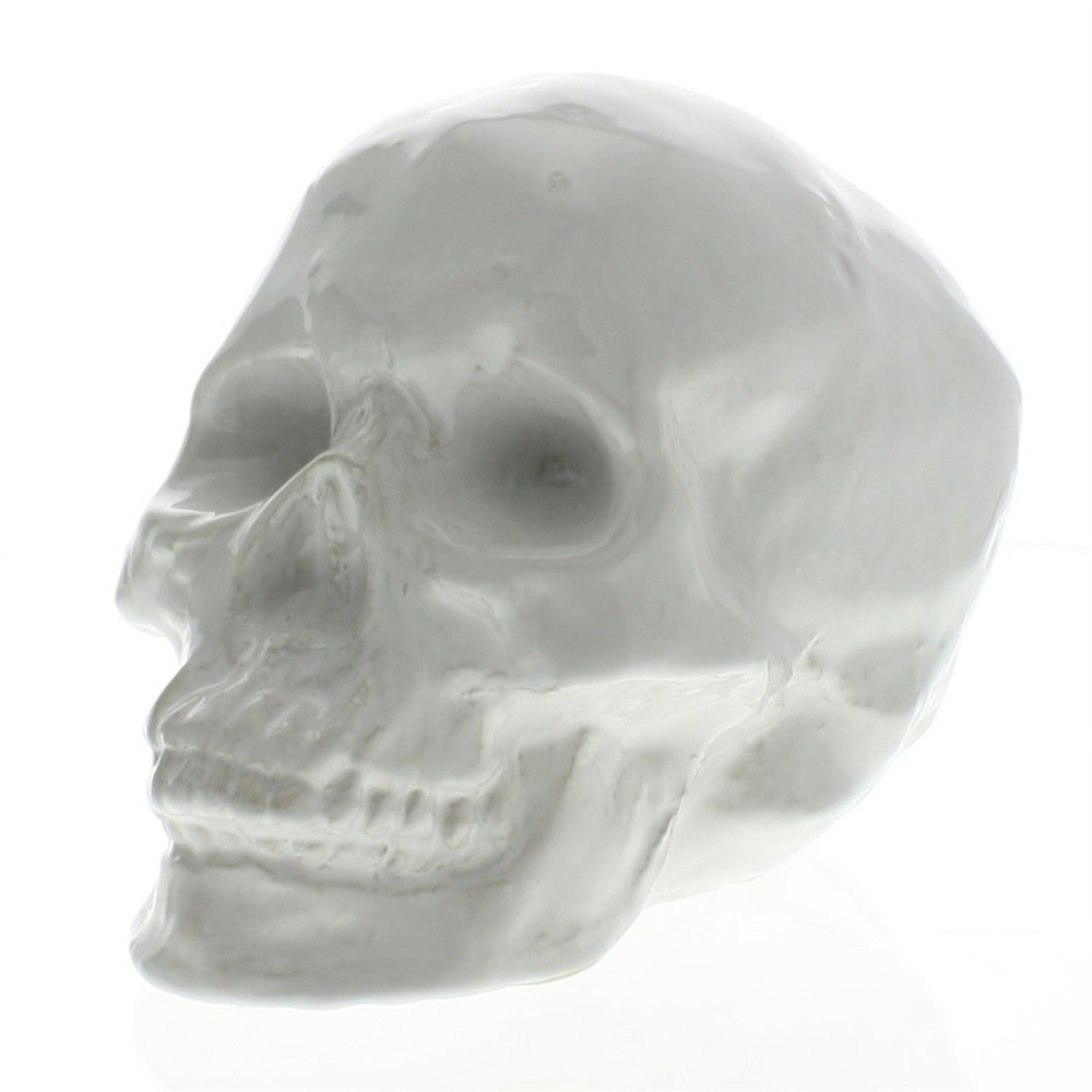 6" White Ceramic Tabletop Sculpture