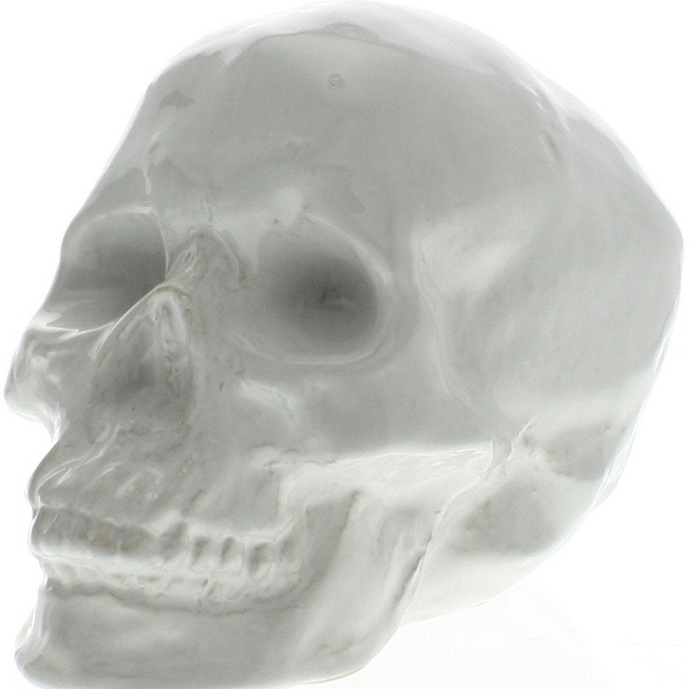 6" White Ceramic Tabletop Sculpture