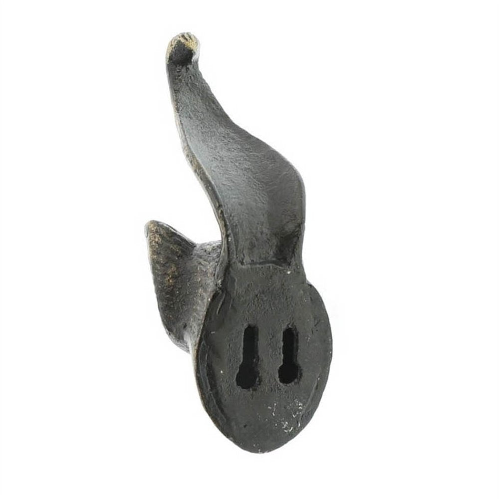 5" Brass Cast Iron Fox Dimensional Hanging Wall Hook