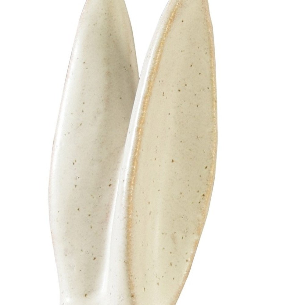 11" White Ceramic Tabletop Sculpture