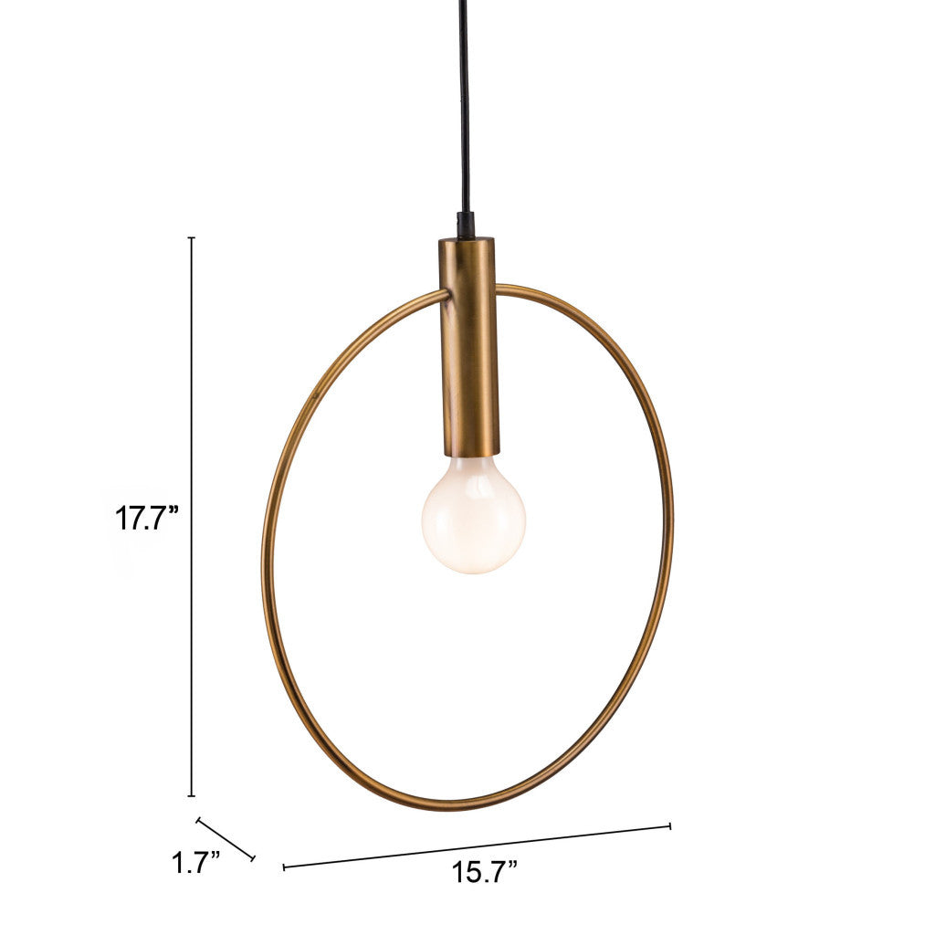 Gold Ring Metal Dimmable Chandelier