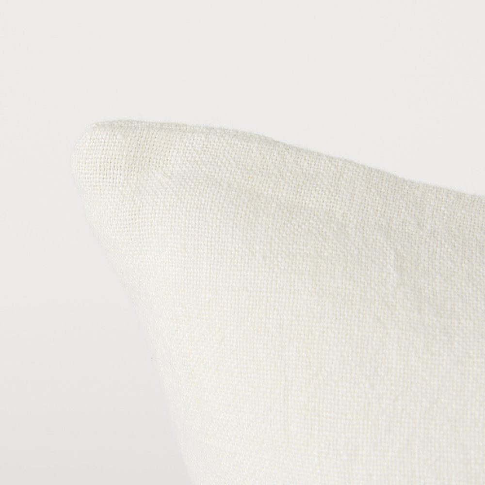 Off White Pillow Cover With Ash Gray Stripes