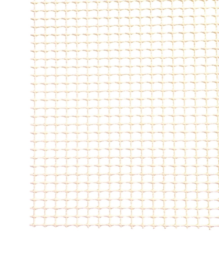 6' x 9' Ivory Striped Weave Non Slip Rug Pad