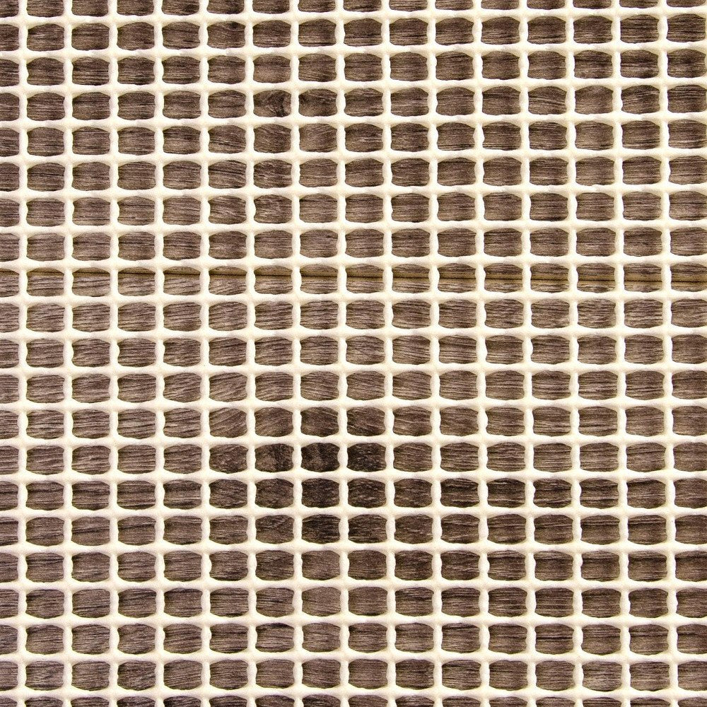 6' x 9' Ivory Striped Weave Non Slip Rug Pad