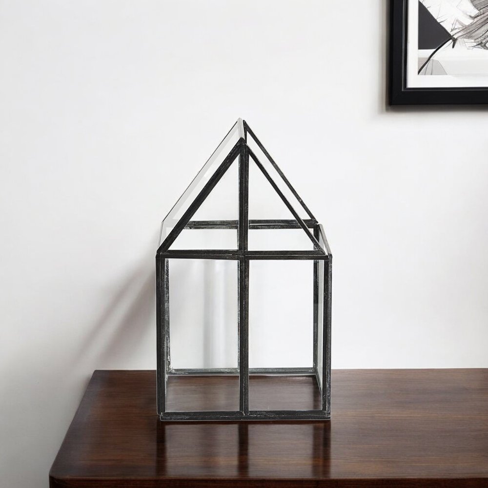 Petite House Shaped Glass Terrarium