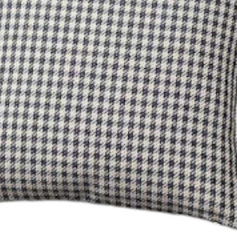 Set Of 2 Blue Houndstooth Pillow Covers