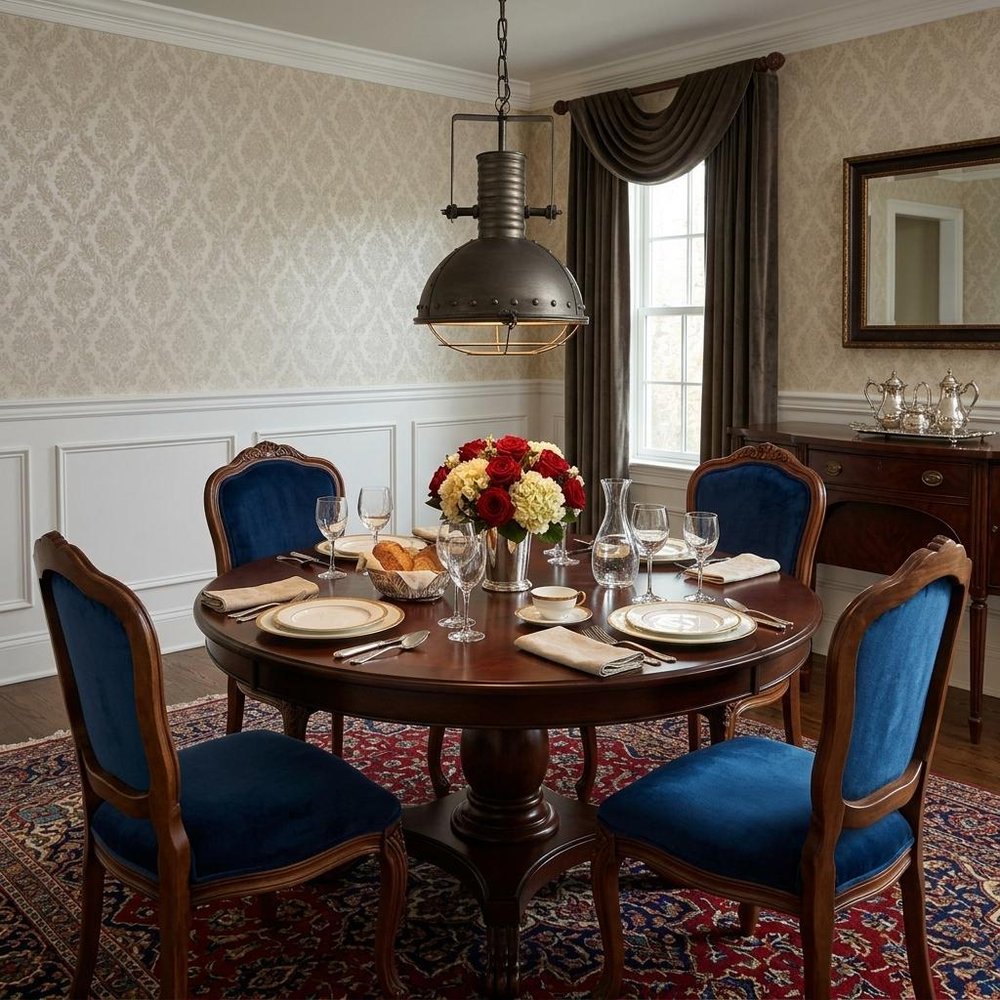 Antiqued Black Metal Hanging Industrial Caged Pendent Light