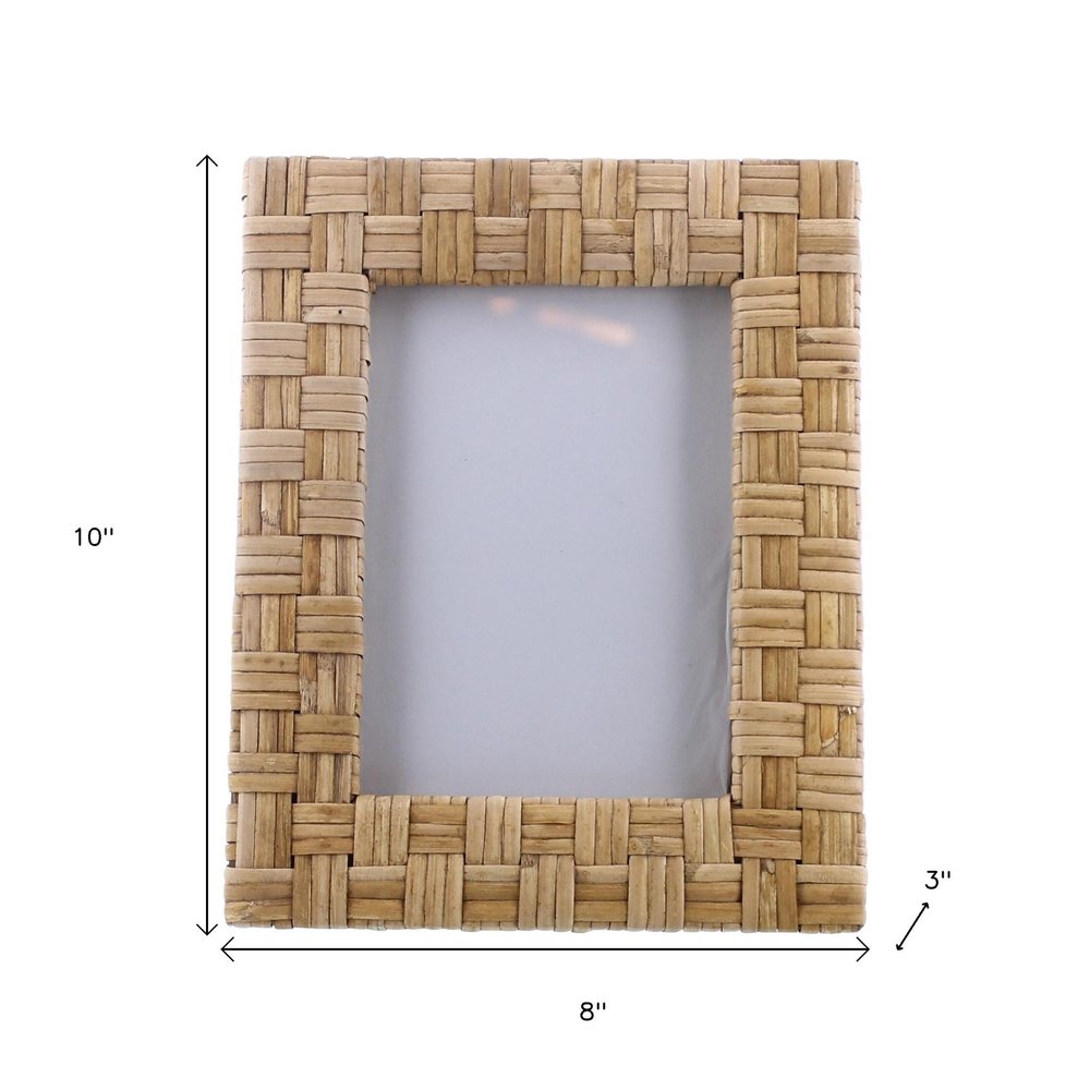 5" x 7" Natural Rattan Tabletop Picture Frame
