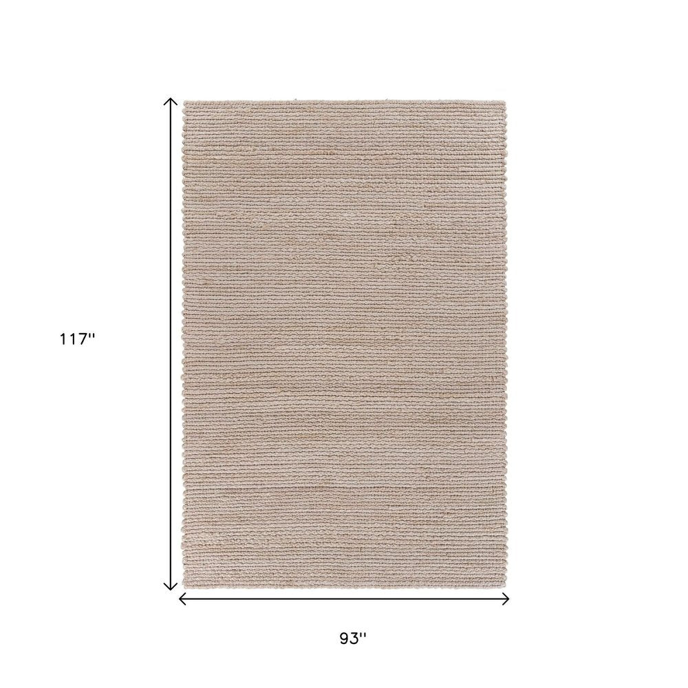 8' X 10' Natural Bleached Contemporary Area Rug