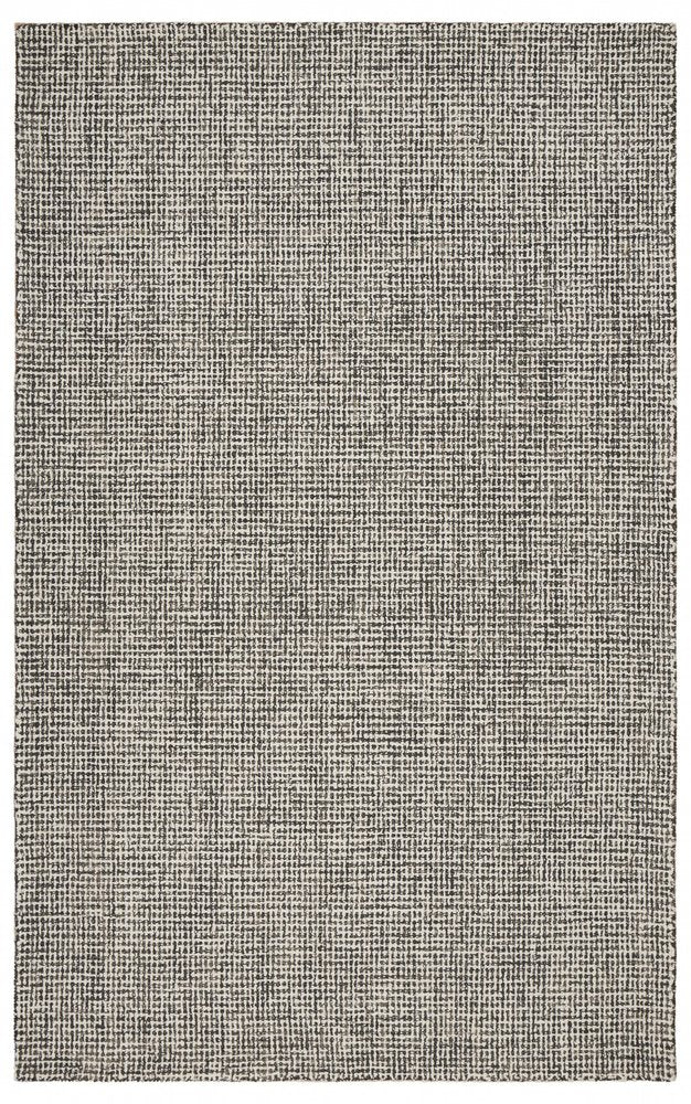 8' X 10' Gray Wool Handmade Area Rug
