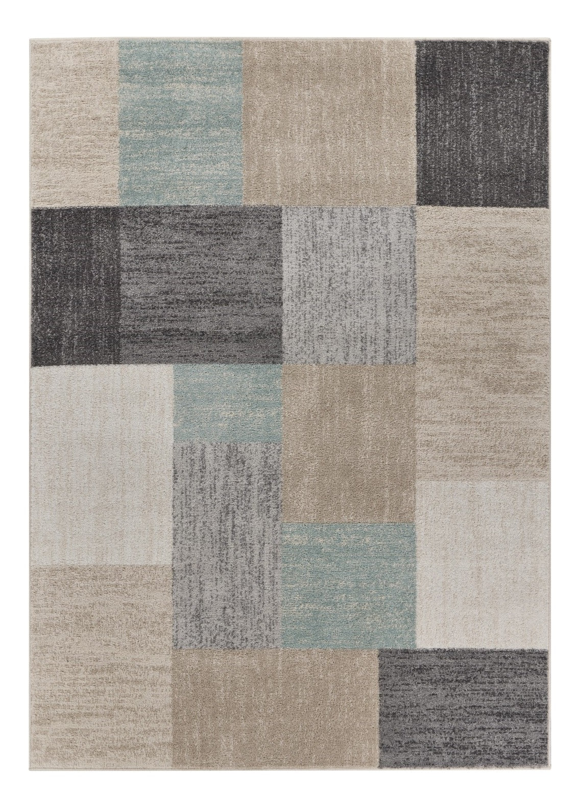 8' X 10' Gray and Ivory Area Rug