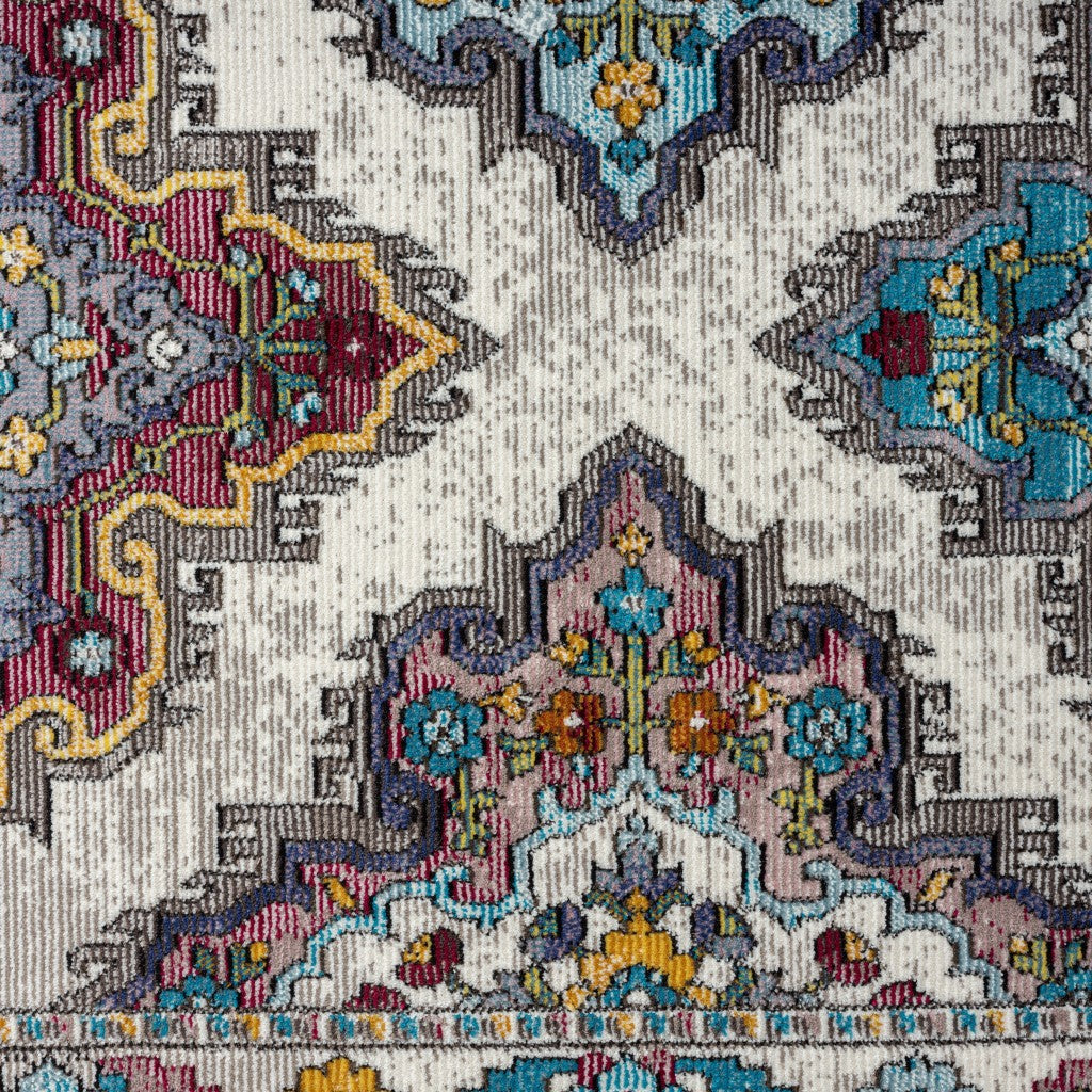 5' X 8' Blue Area Rug