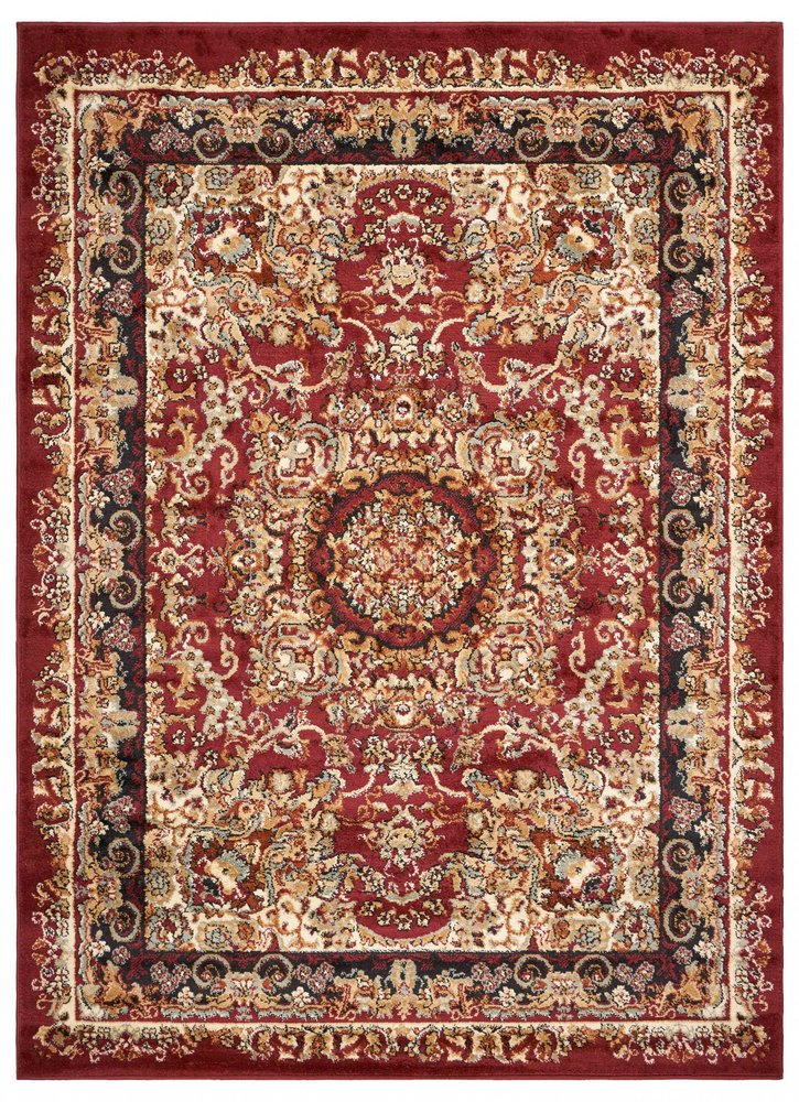 5' X 7' Red Royal Medallion Area Rug