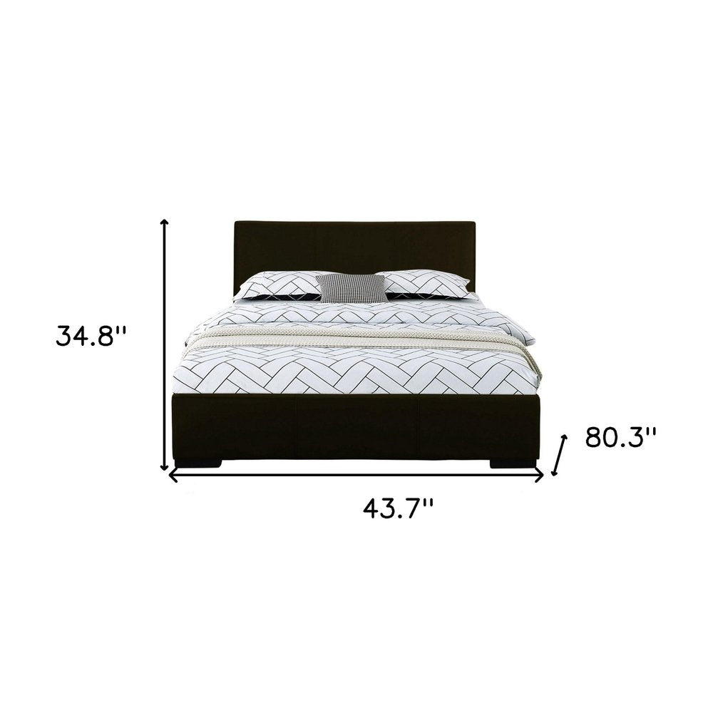 White Faux Leather Queen Bed Frame