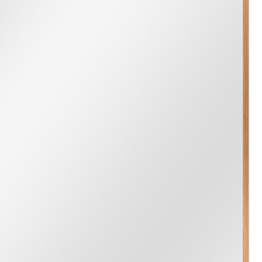 38" Black Metal Framed Accent Mirror