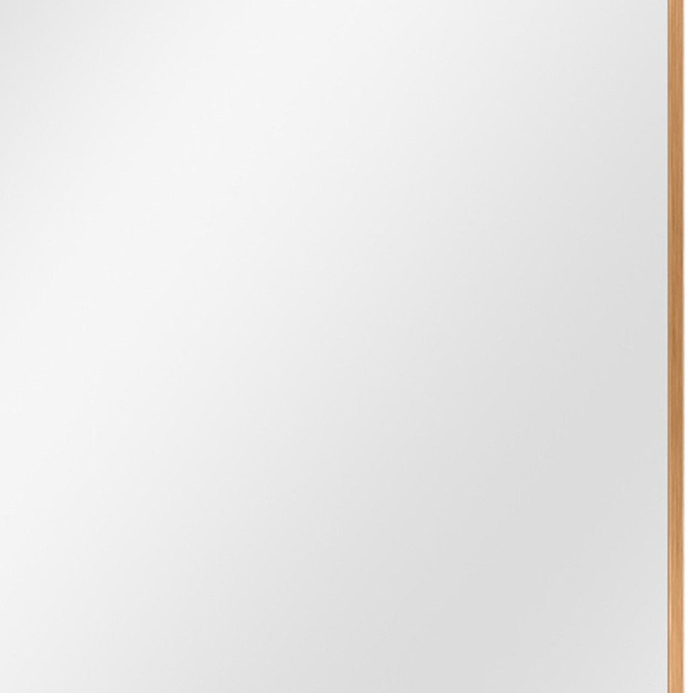 38" Black Metal Framed Accent Mirror
