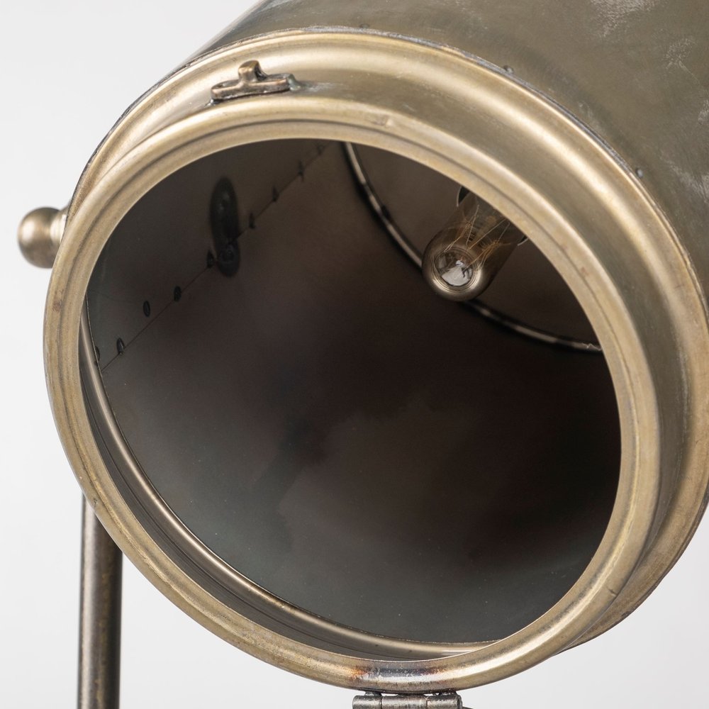 61" Gold LED Floor Lamp With Gold Metal Shade
