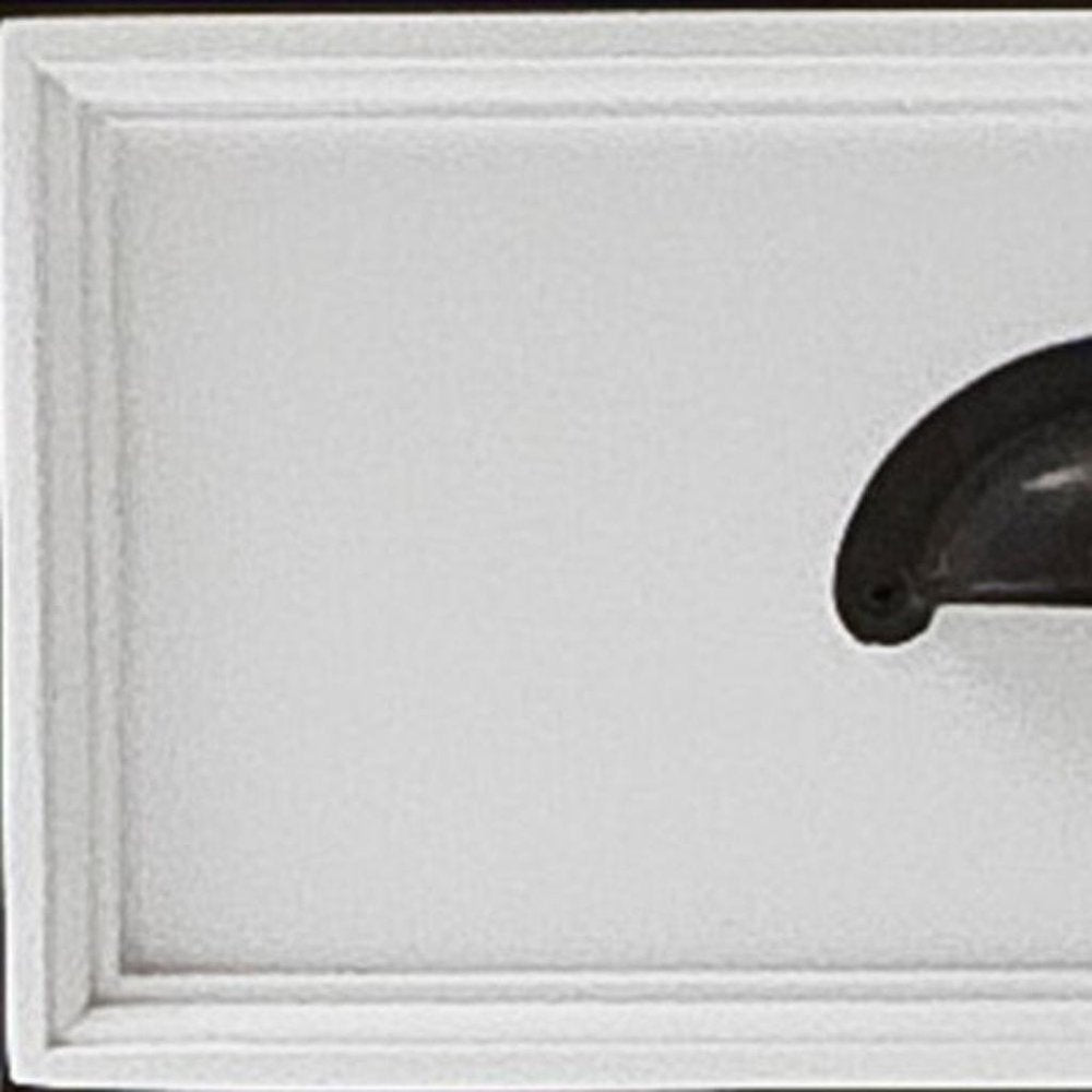 24" Solid Wood and Wood Nightstand