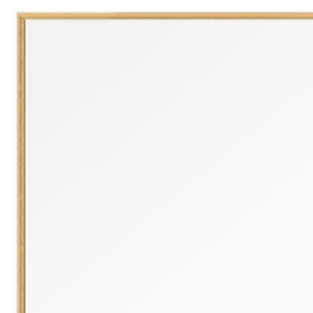 51" Gold Metal Framed Freestanding Standing Mirror