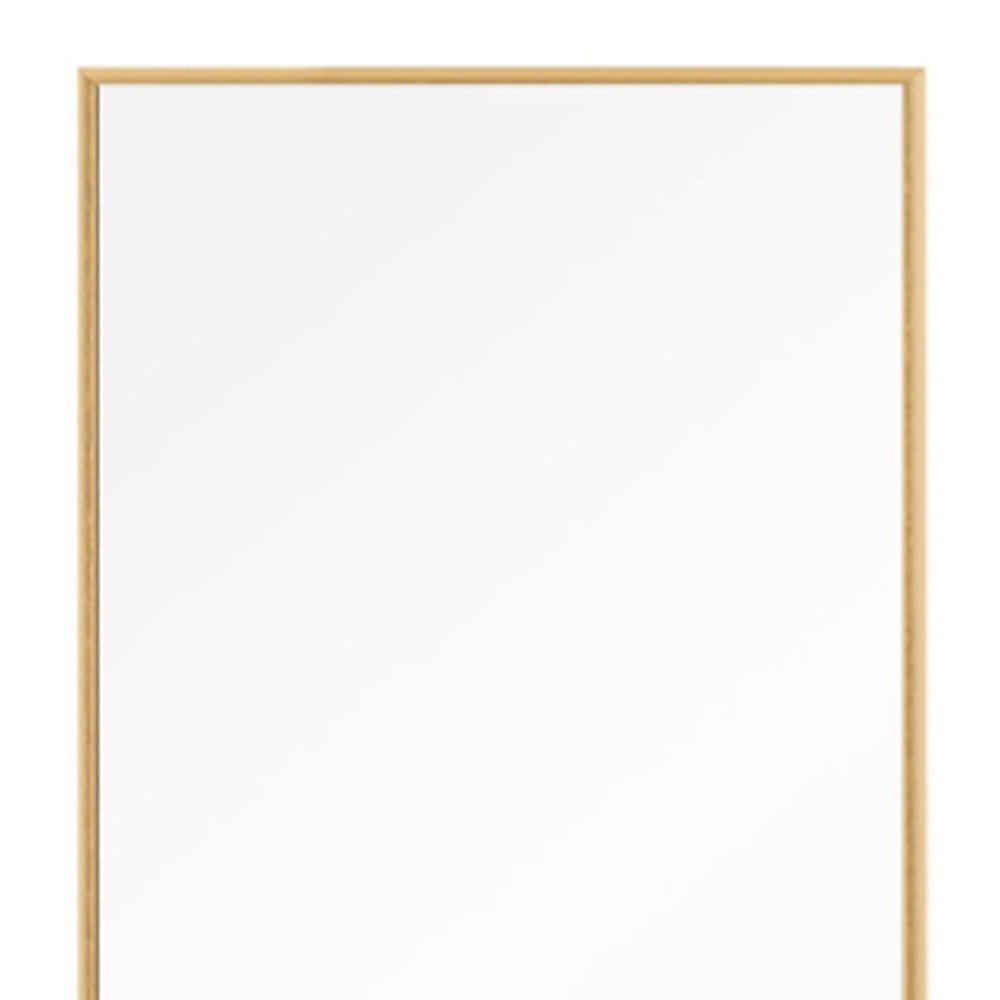 51" Gold Metal Framed Freestanding Standing Mirror