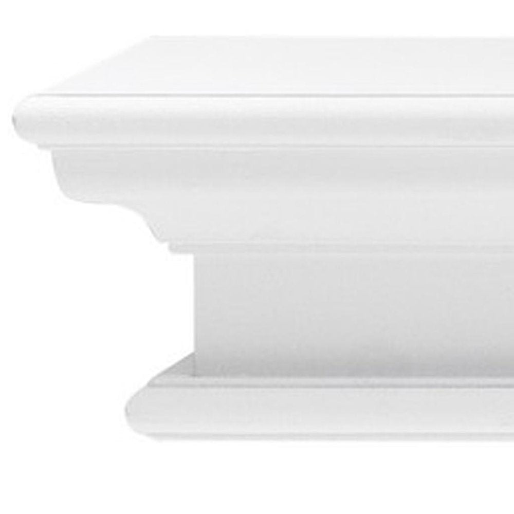 47" Classic White XL Floating Wall Shelf