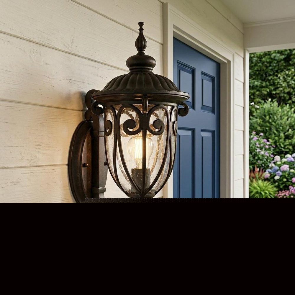 Traditional Dark Brown Wall Sconce