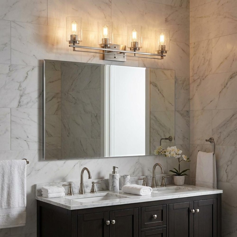 Orella 4-Light Satin Nickel Vanity