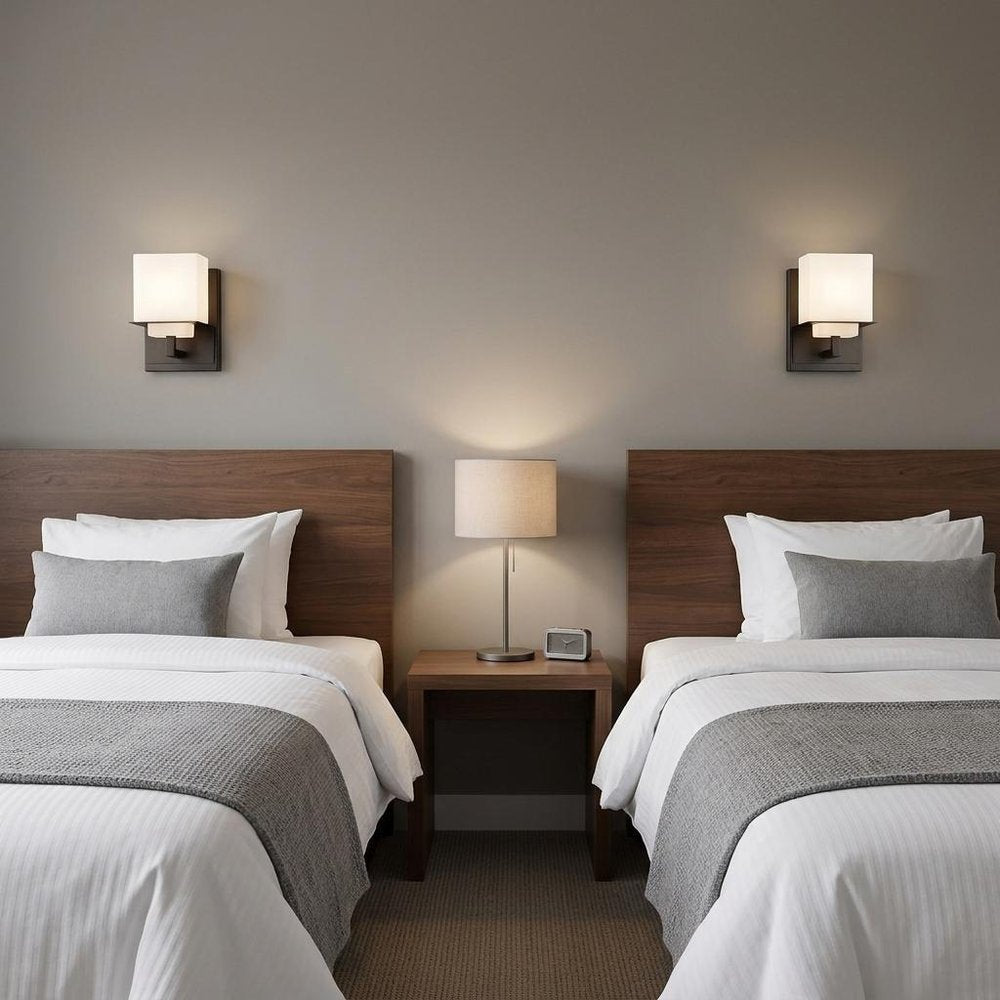 One Light Bronze White Glass Wall Sconce