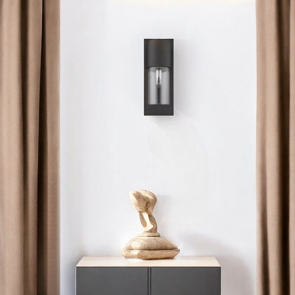 Contemporary Antique Bronze and Glass Wall Light