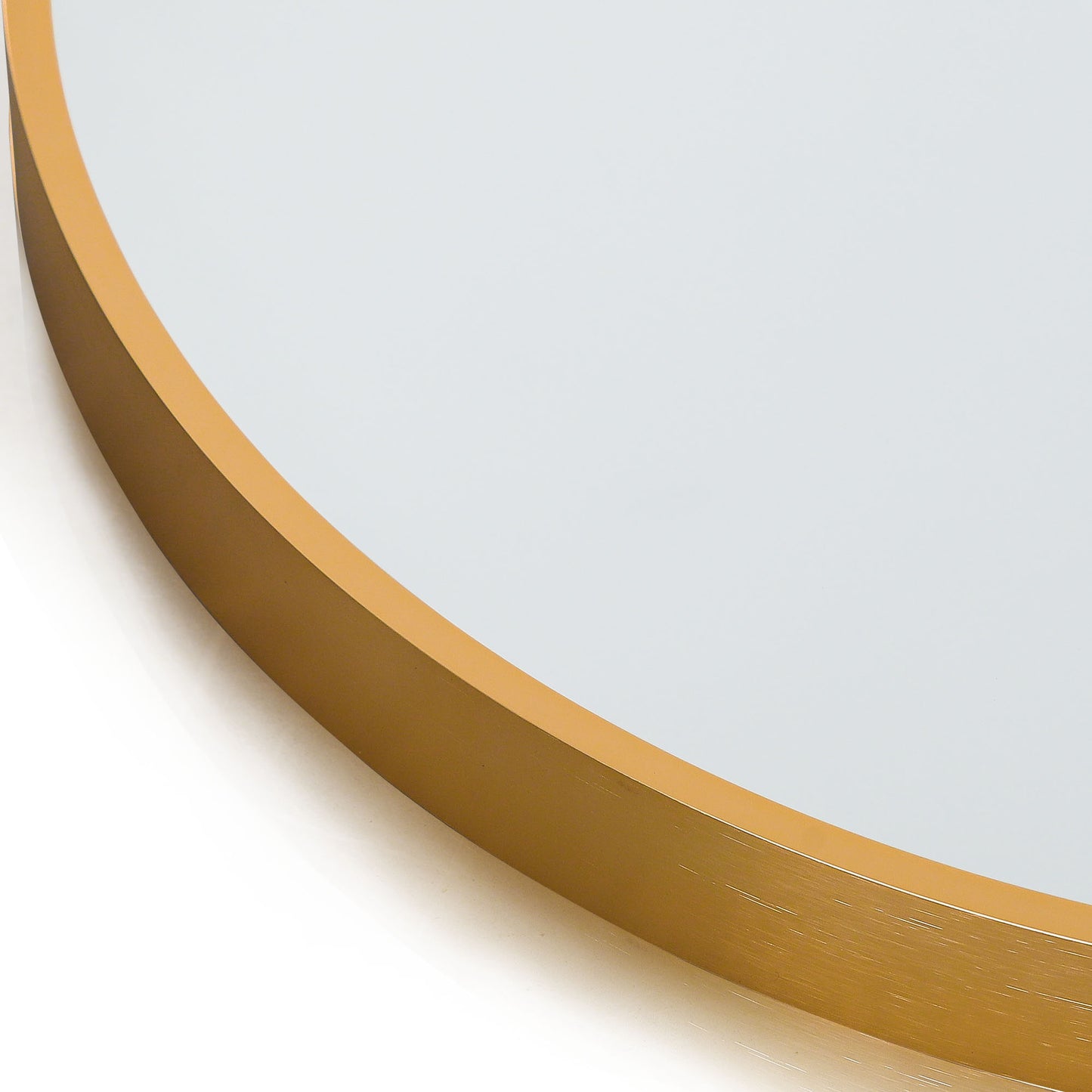 71" Gold Arch Metal Framed Freestanding Standing Mirror