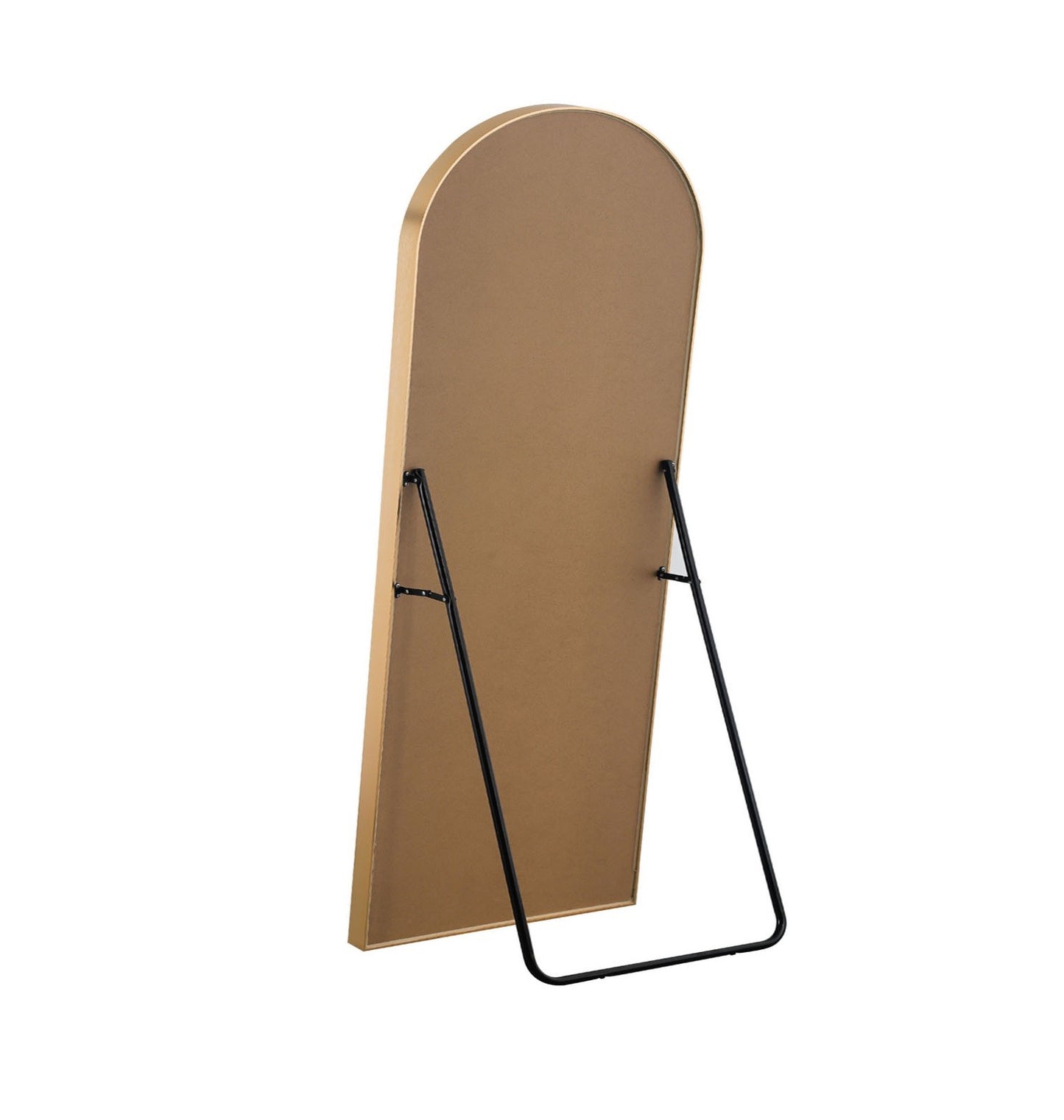 71" Gold Arch Metal Framed Freestanding Standing Mirror