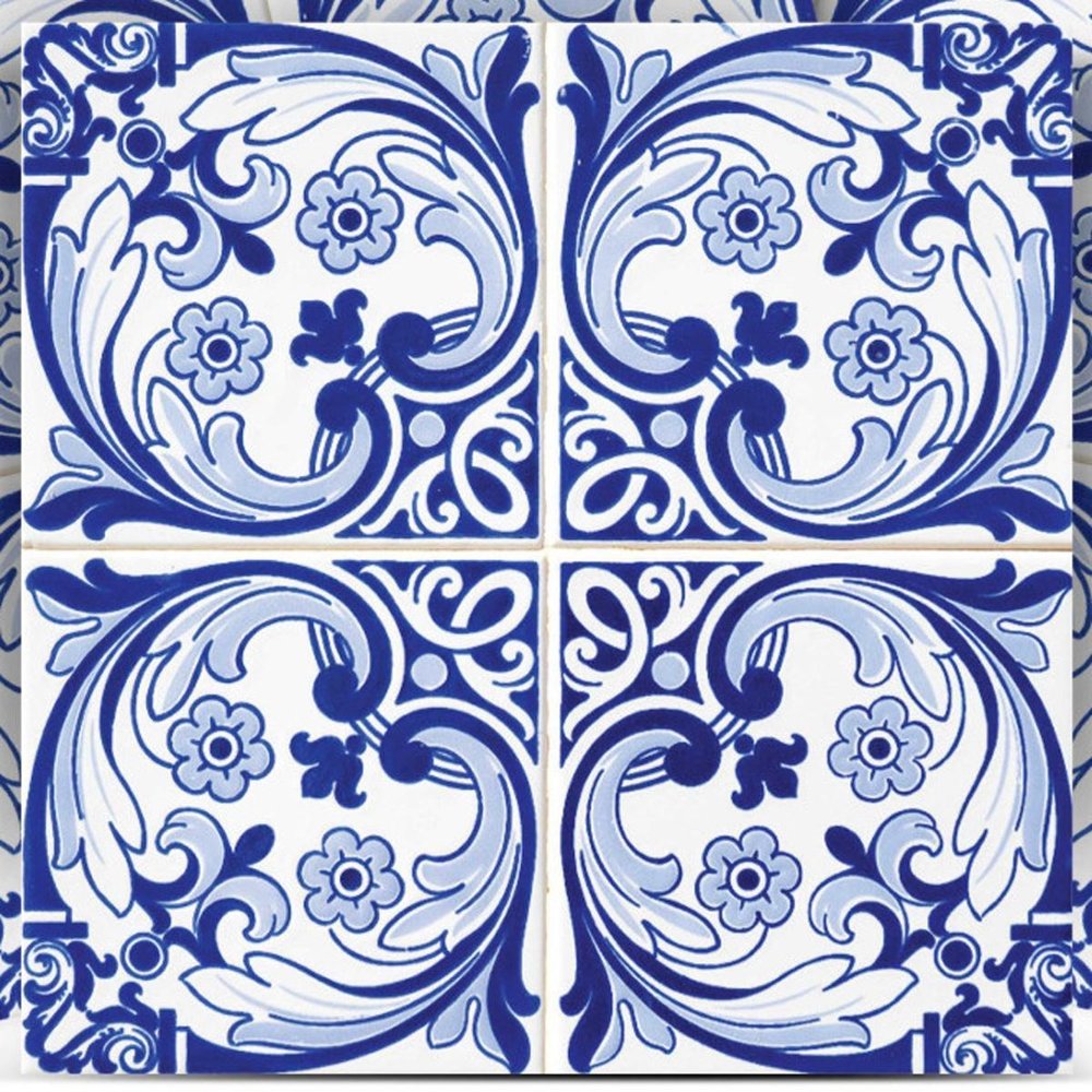 5" X 5" Blue Cloud Peel And Stick Removable Tiles