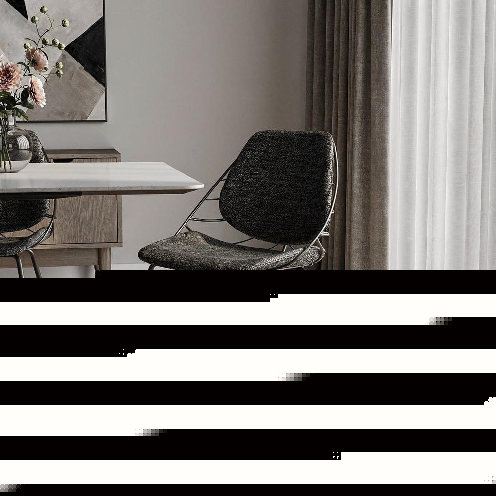 Set of Two Black Upholstered Fabric Dining Side Chairs