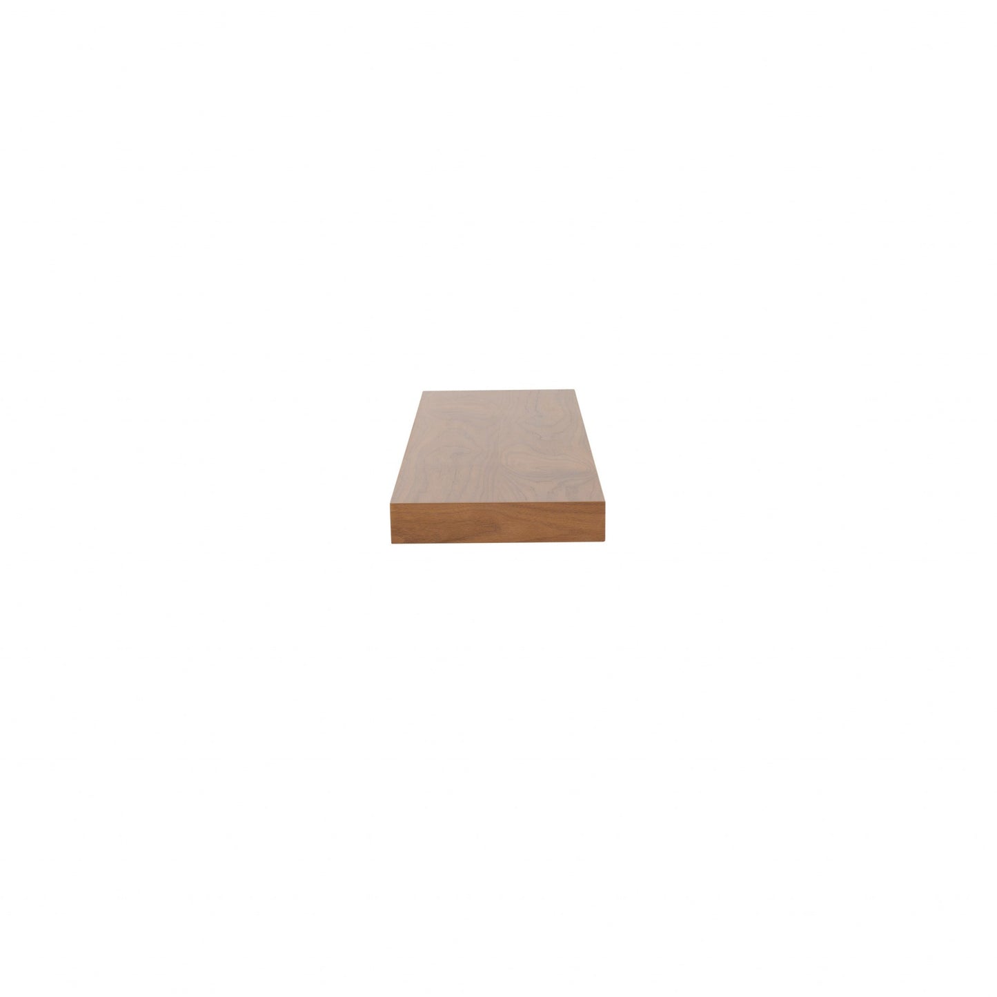 43" Brown Wooden Wall Mounted Floating Shelf