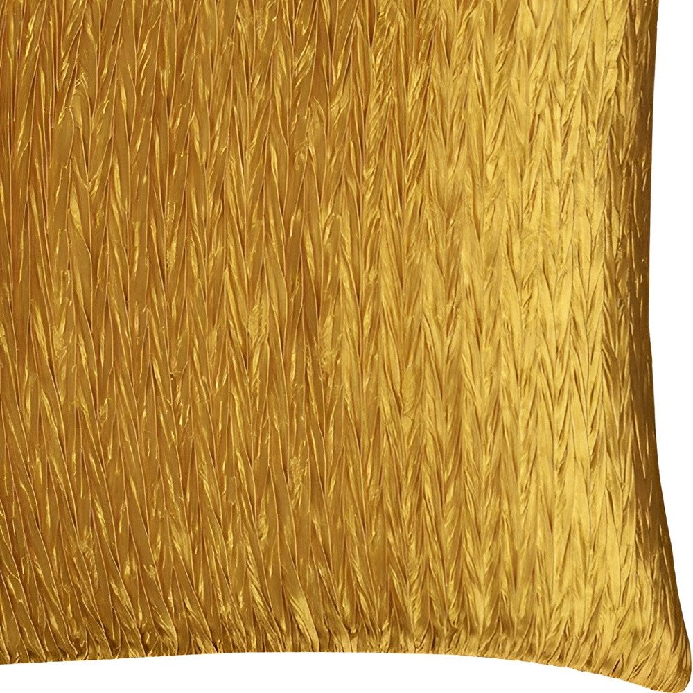 18" Gold Cotton Throw Pillow