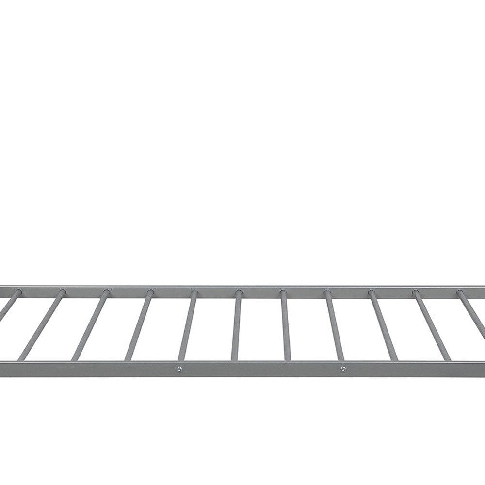 Silver Twin Over Twin Separable Bunk Bed