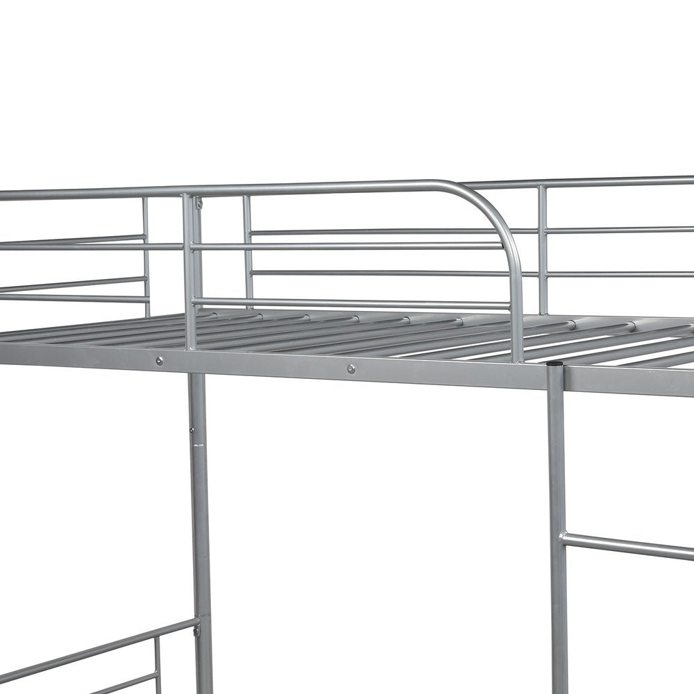 Silver Twin Over Twin Separable Bunk Bed