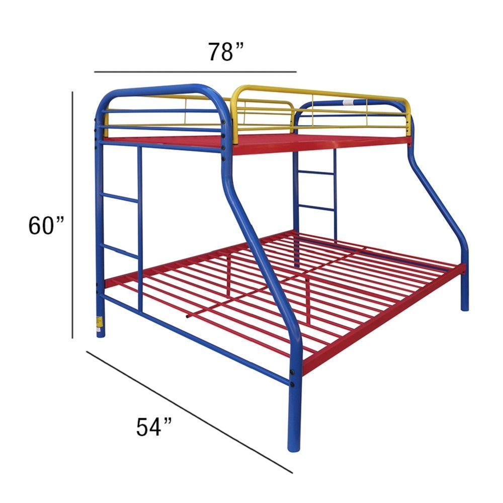 Colorful Twin Over Full Size Bunk Bed