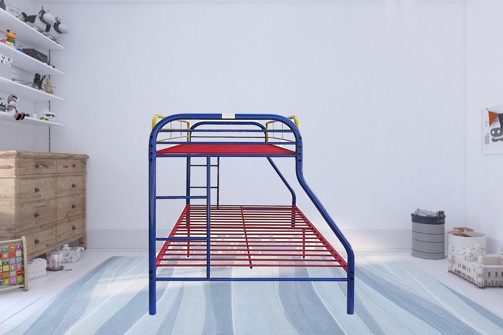 Colorful Twin Over Full Size Bunk Bed