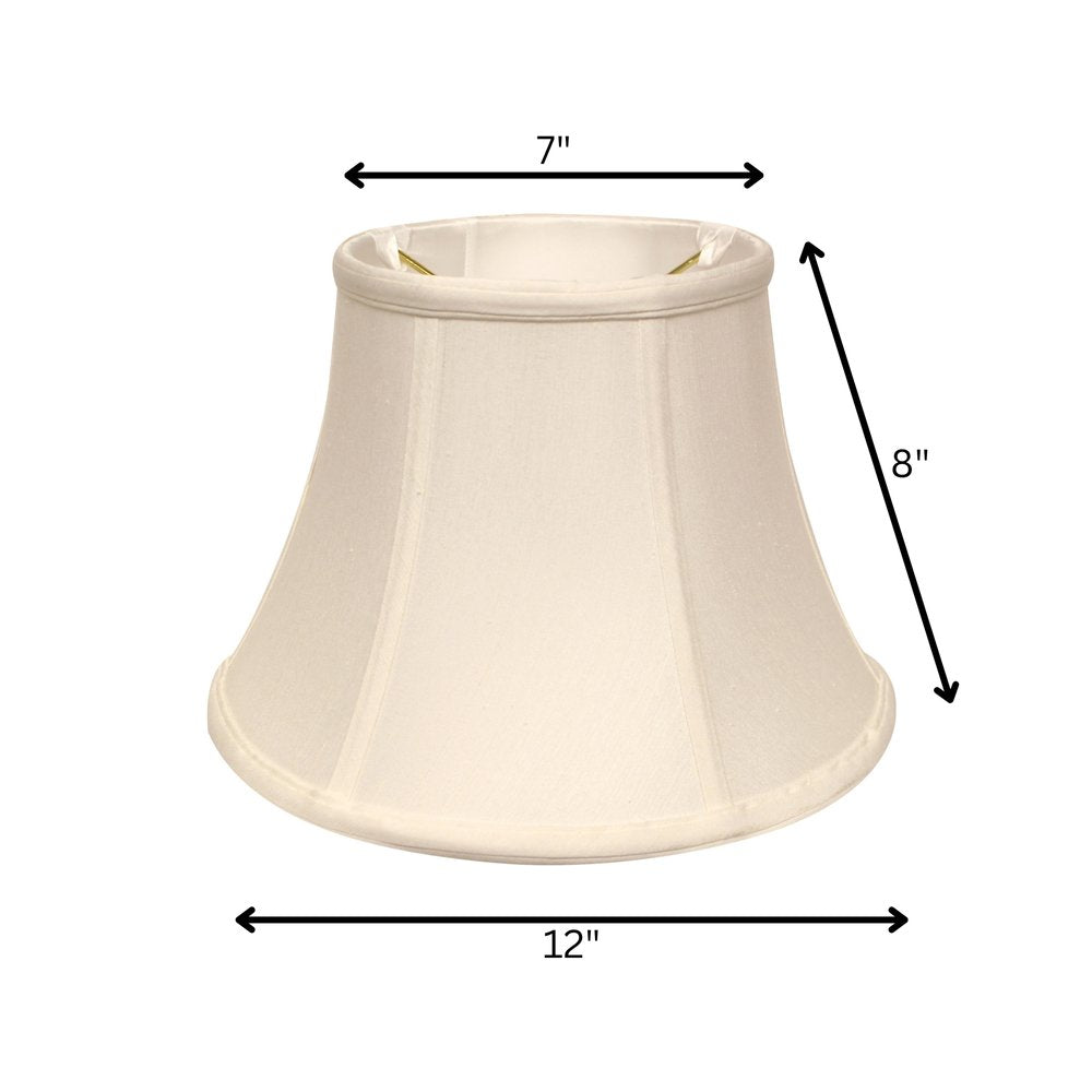 White Monay Shantung Silk Drum Lamp Shade
