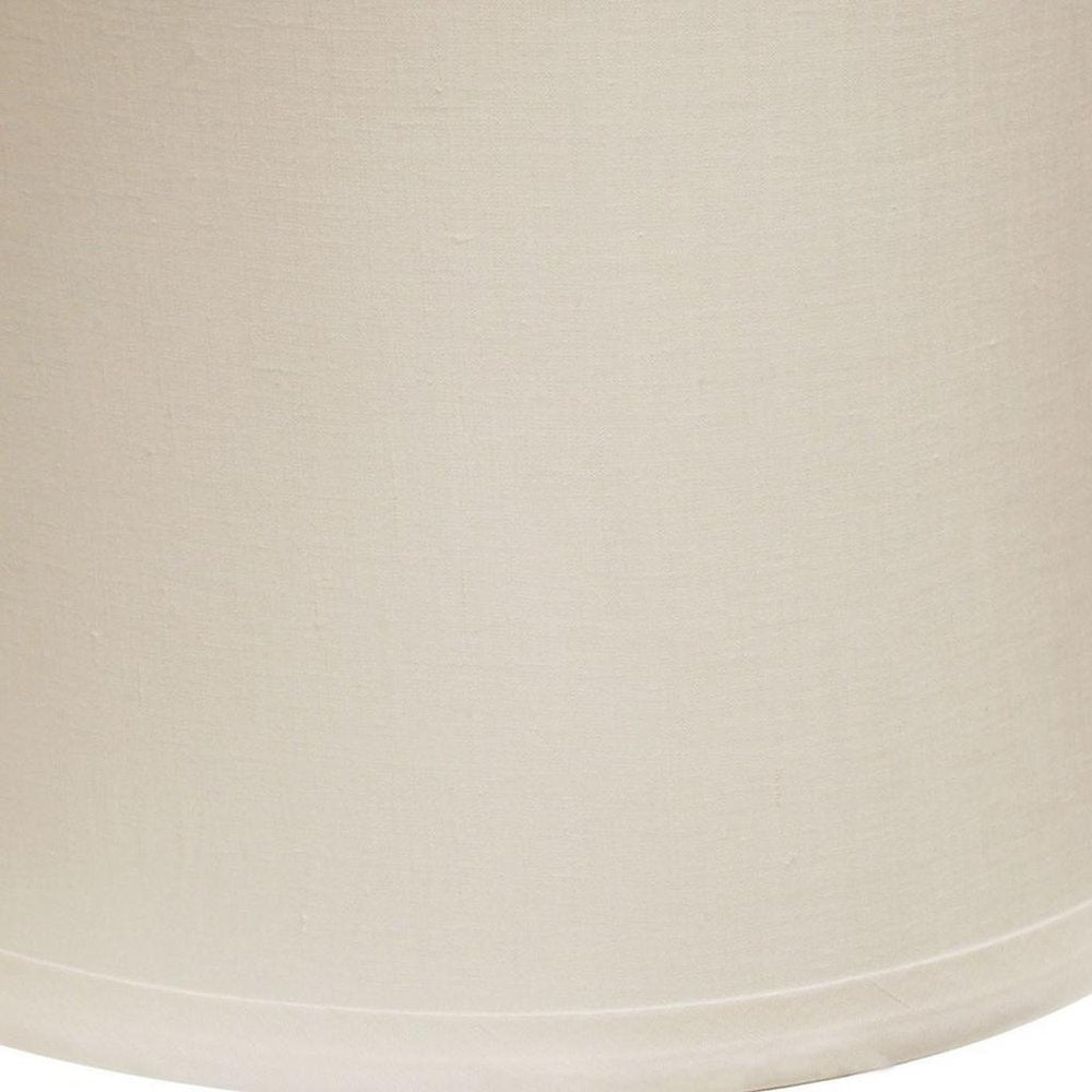 Snow Linen Drum Lamp Shade