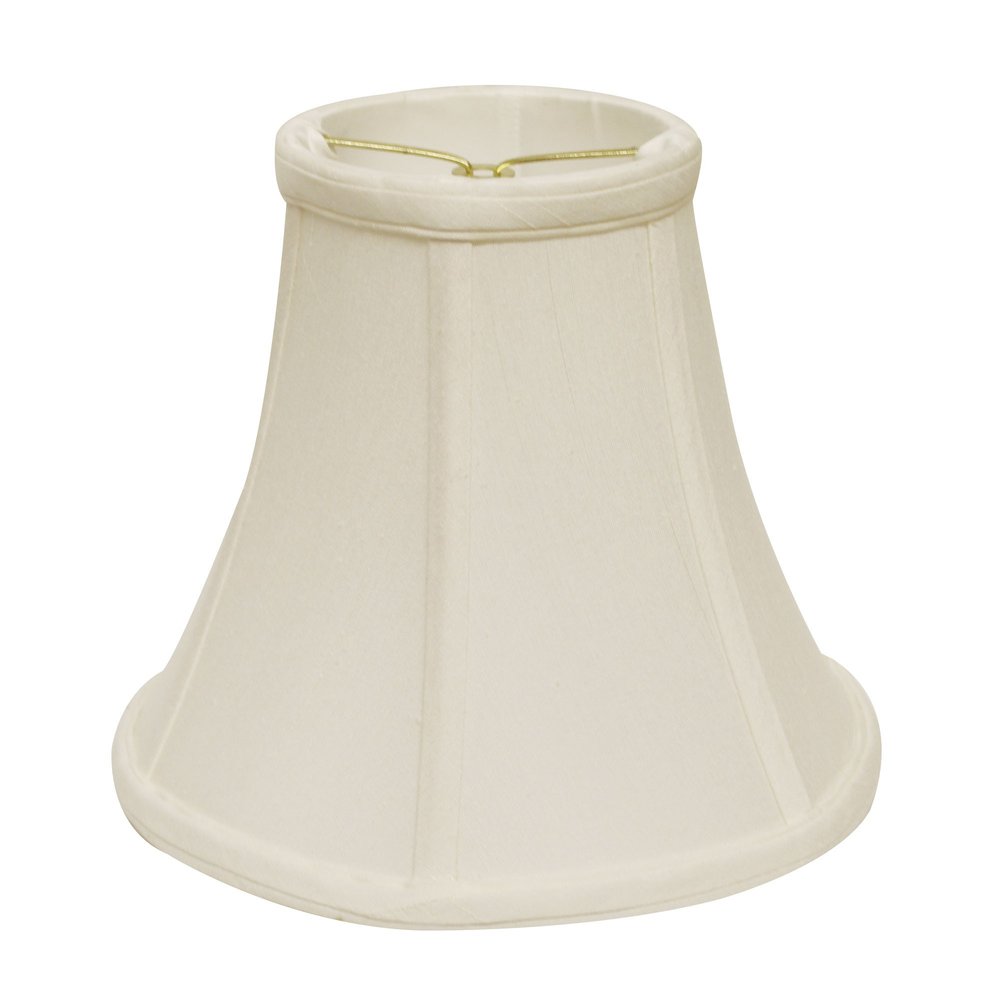 White Monay Shantung Silk Bell Lamp Shade