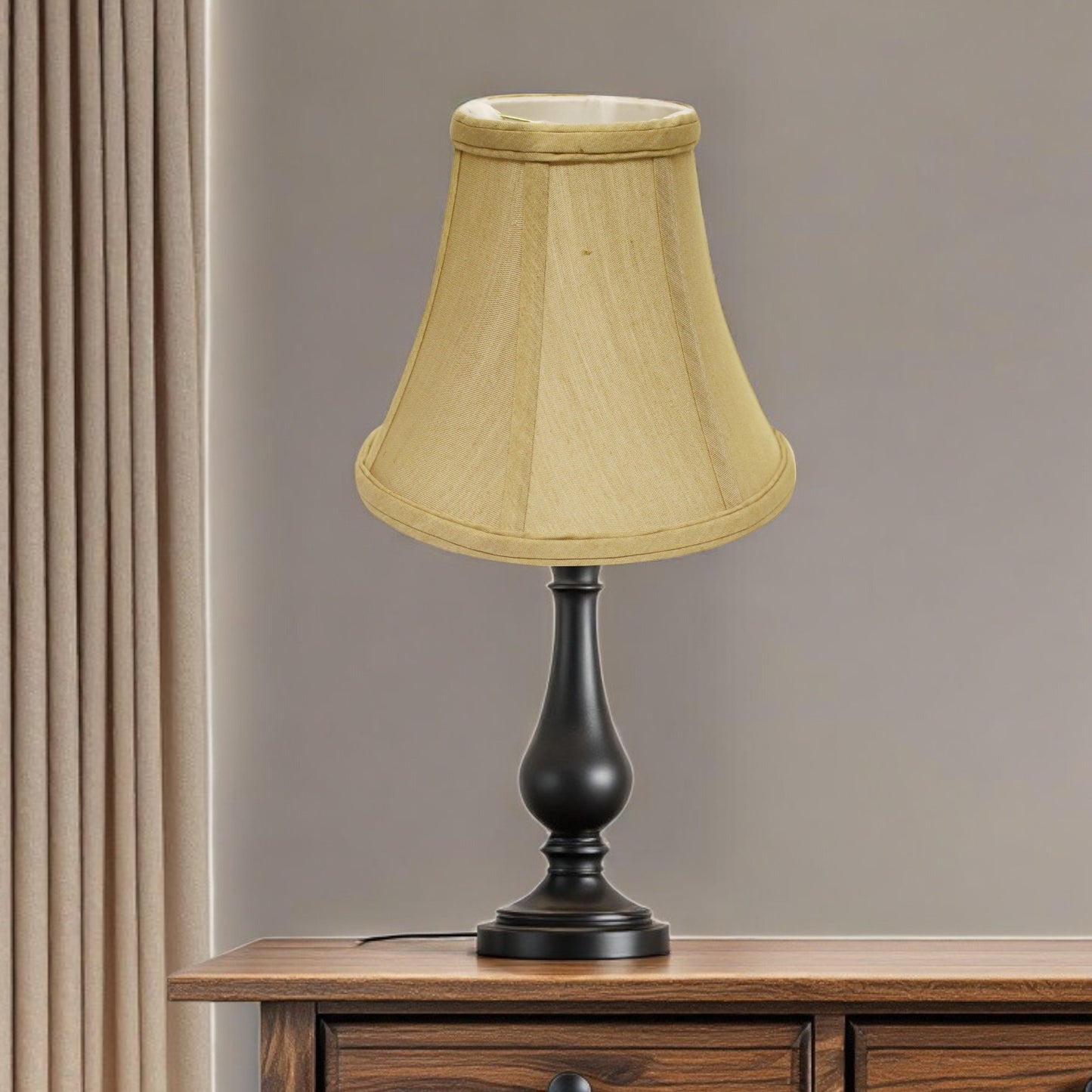 16" Pale Brown Premium Bell No Slub Lampshade
