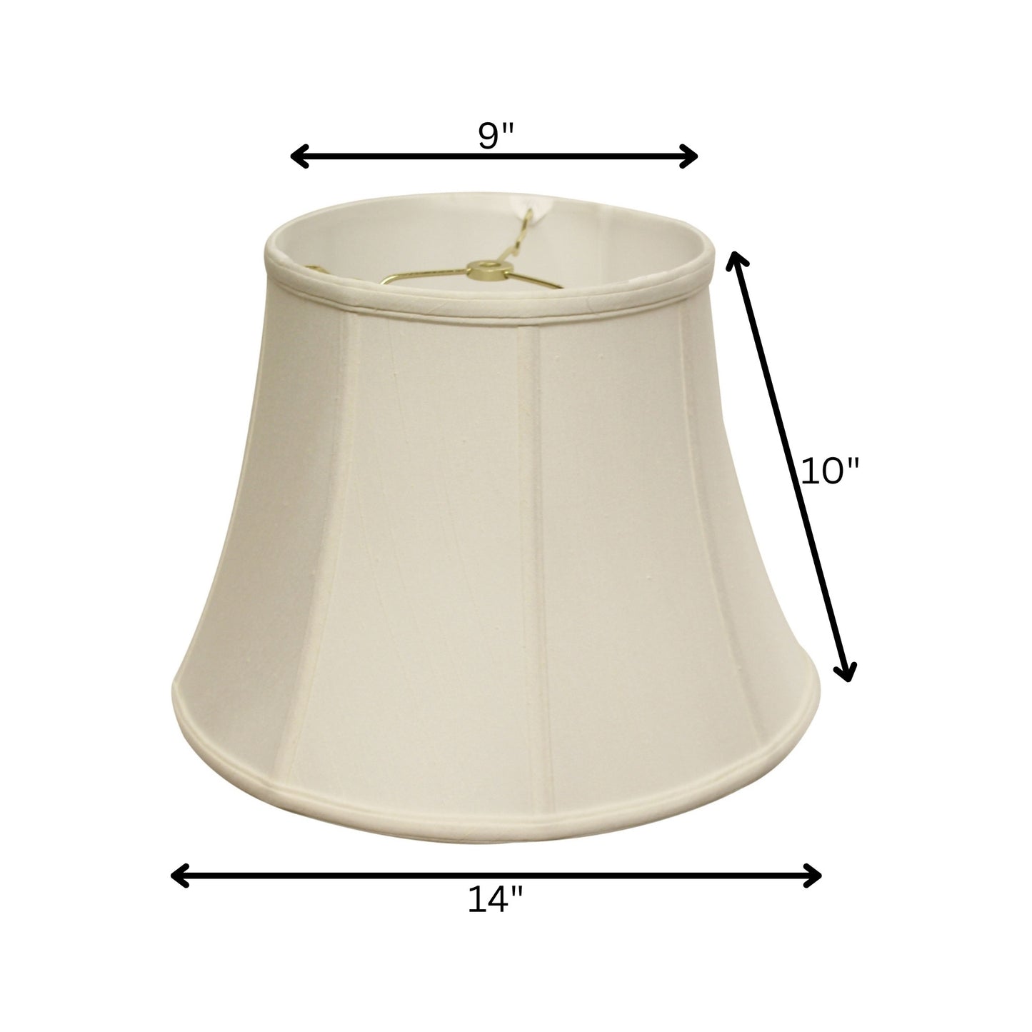 Off White Spider Bell Lamp shade 14 Bottom