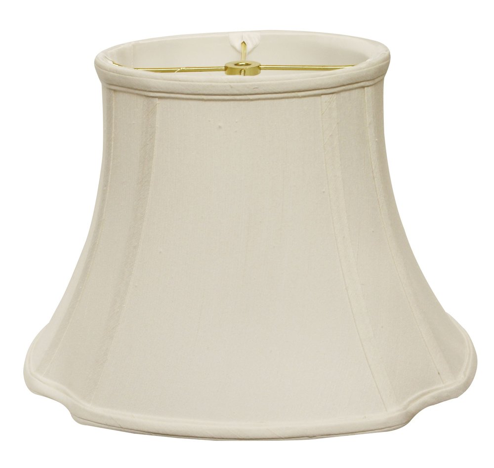 Cream Monay Shantung Silk Oval Lamp Shade