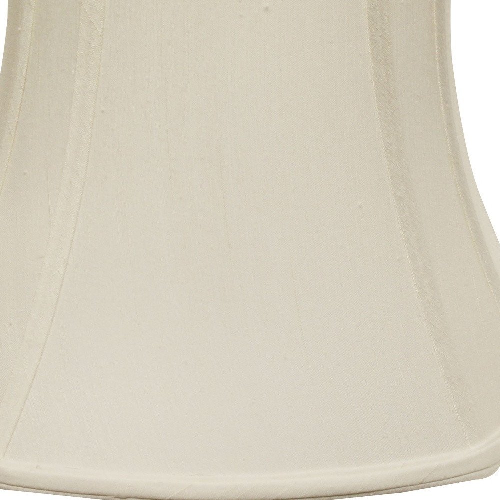Cream Monay Shantung Silk Oval Lamp Shade