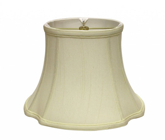 Ivory Monay Shantung Silk Oval Lamp Shade