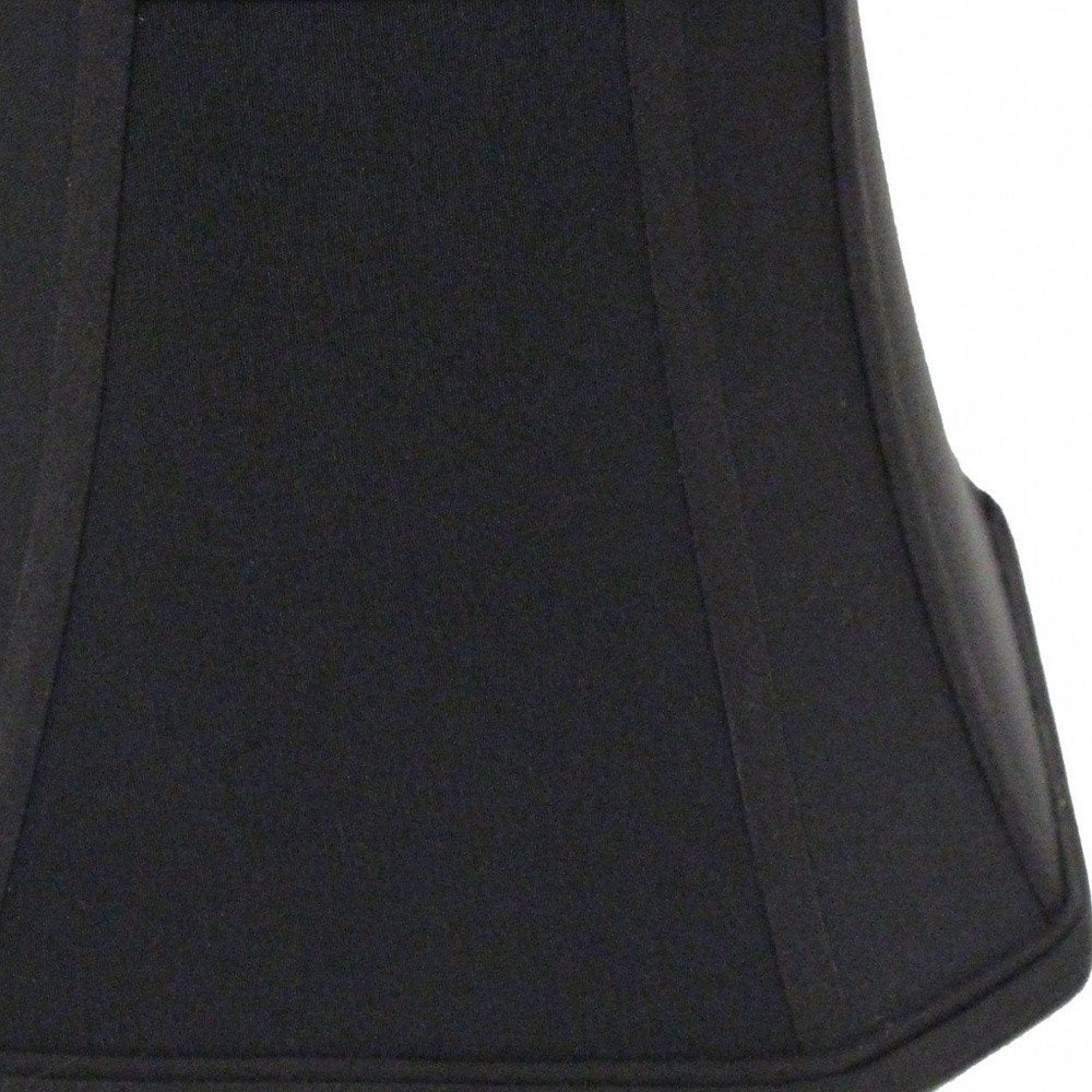 Black No Slub Innsbruck Square Lamp Shade
