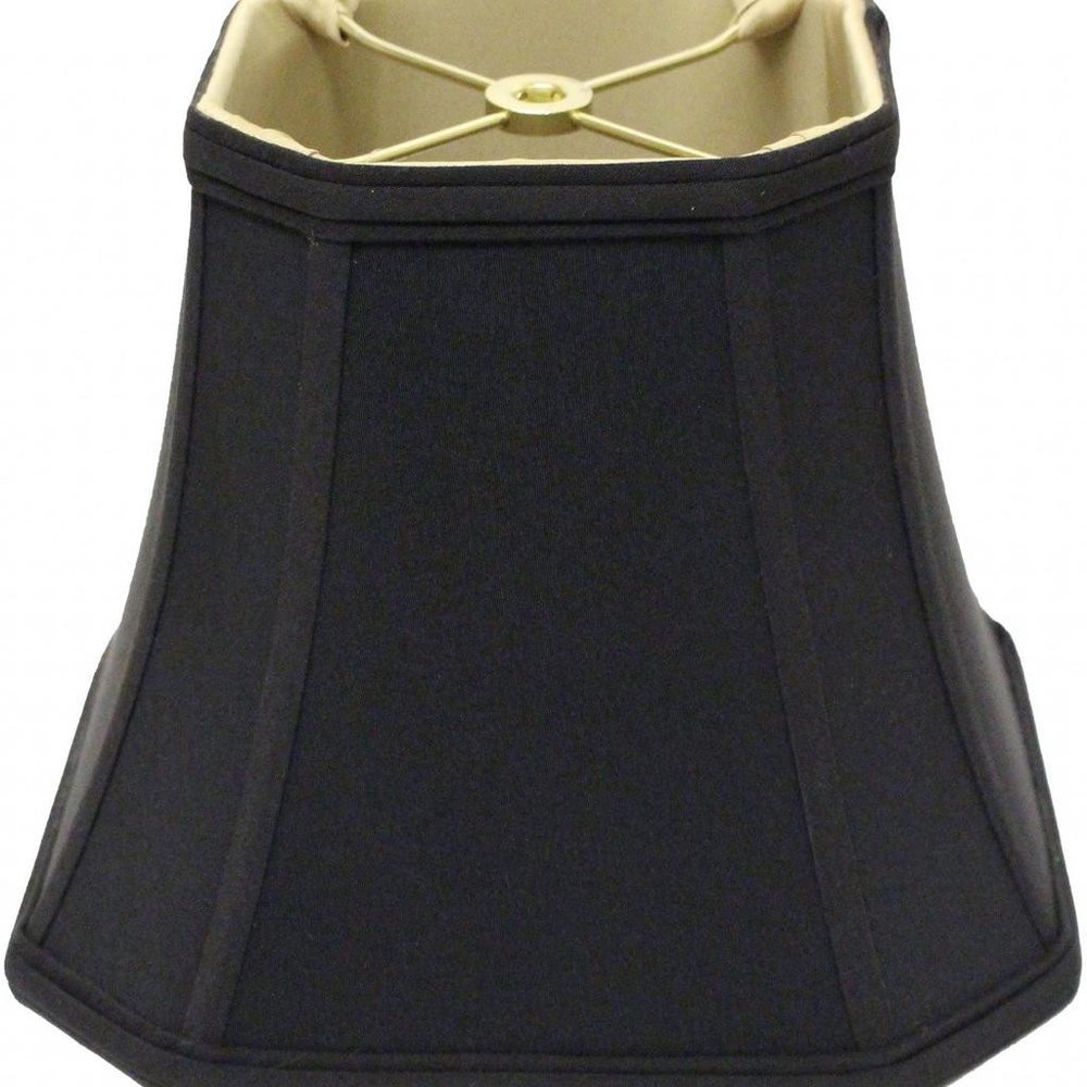 Black No Slub Innsbruck Square Lamp Shade