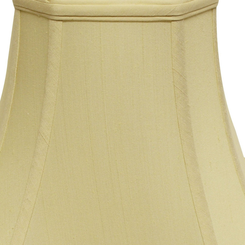 14" Antique White Slanted Square Bell Monay Shantung Lampshade